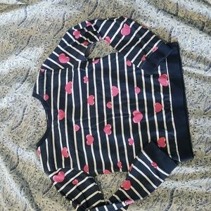 Hearts and stripes long sleeved tshirt